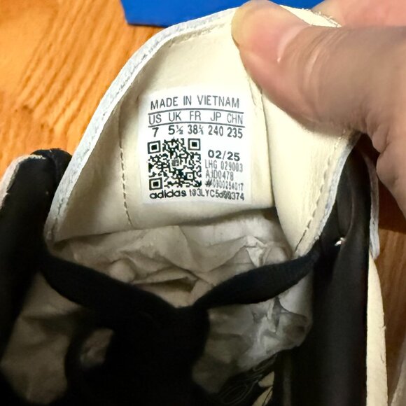 Adidas Samba OG Athletic Shoe - Cream White / Core Black / Sand Strata - Picture 12 of 13